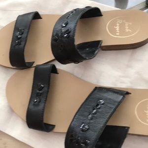 Jack Rogers black sandals